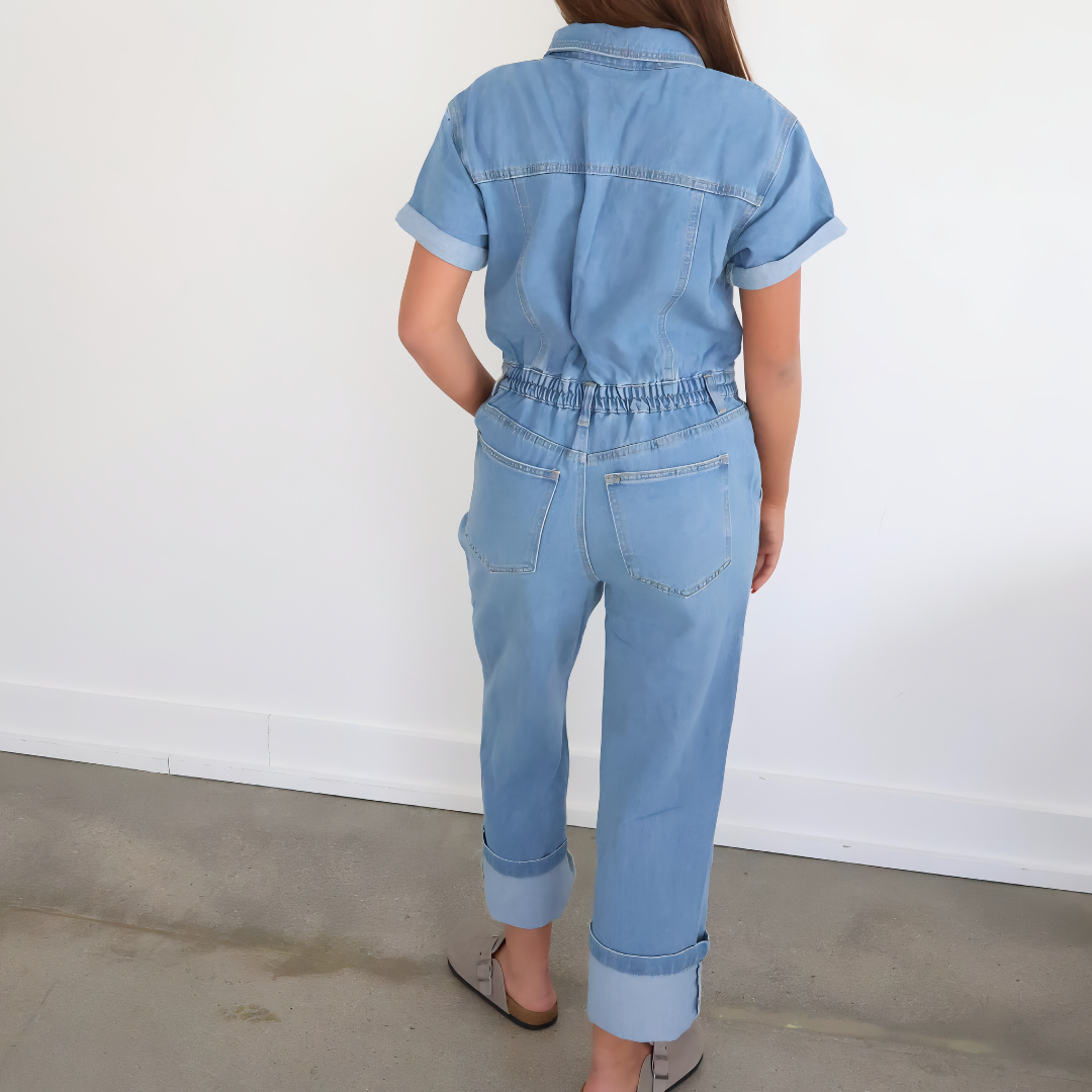 Denim Utility Jumpsuit