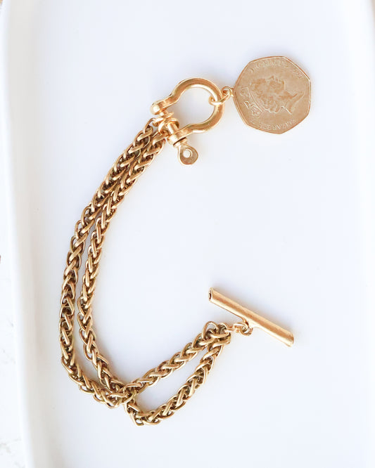 Fifty Pence Coin Bracelet