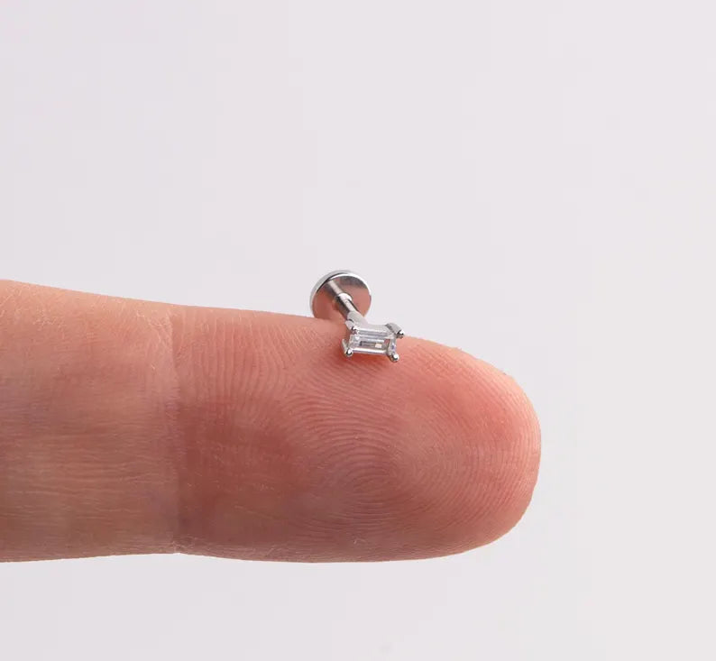 Baguette Flat Back Stud