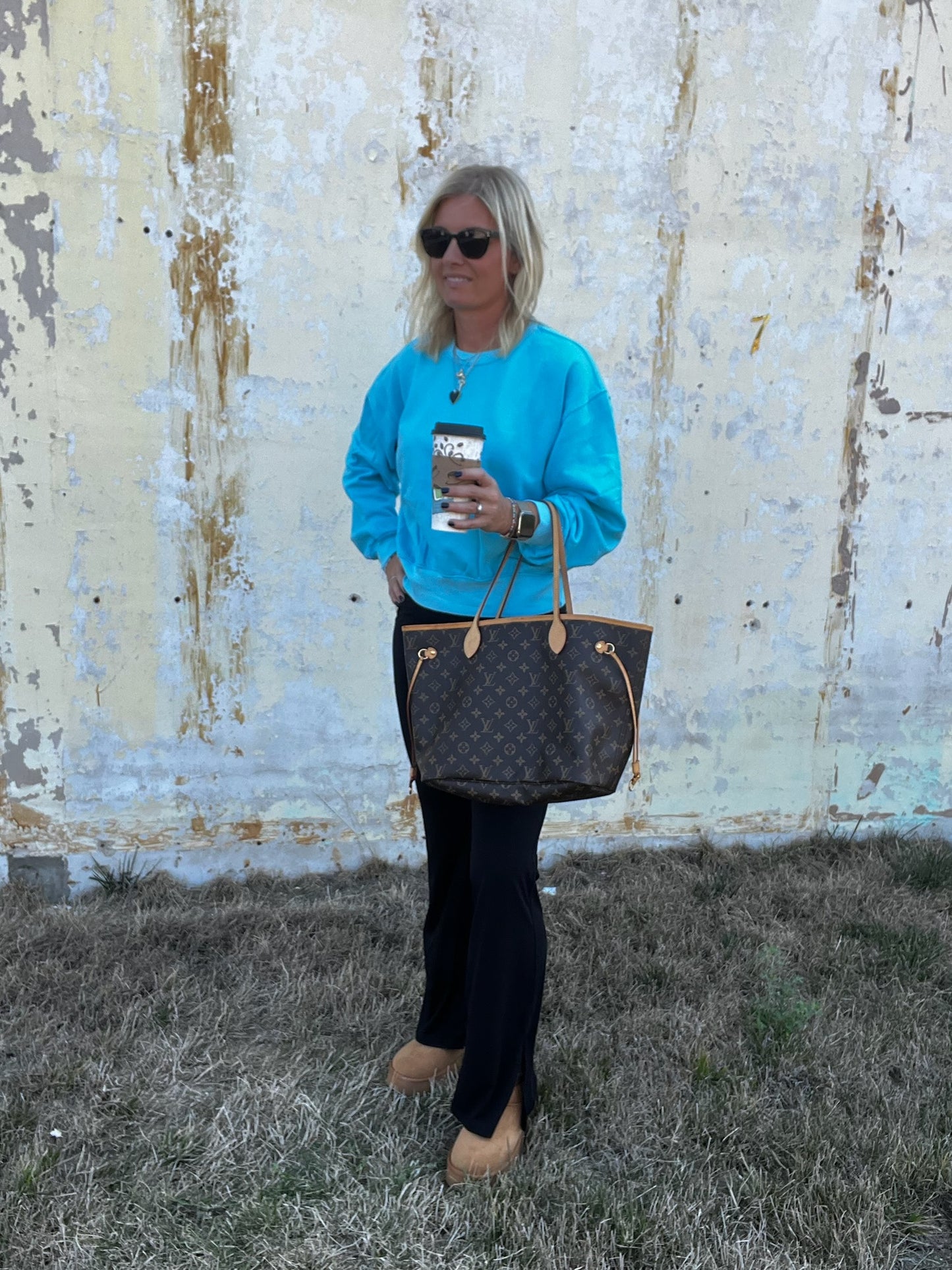 Turquoise Blue Sweatshirt