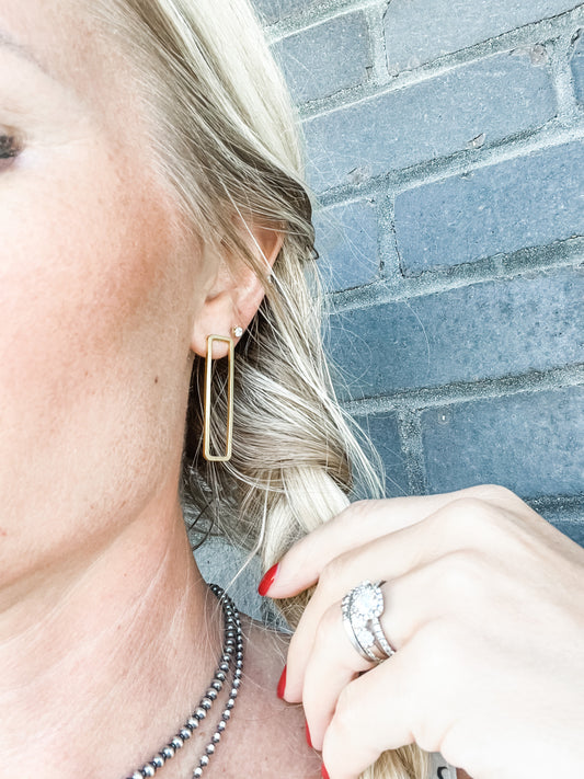 Rectangle Oblong Stud