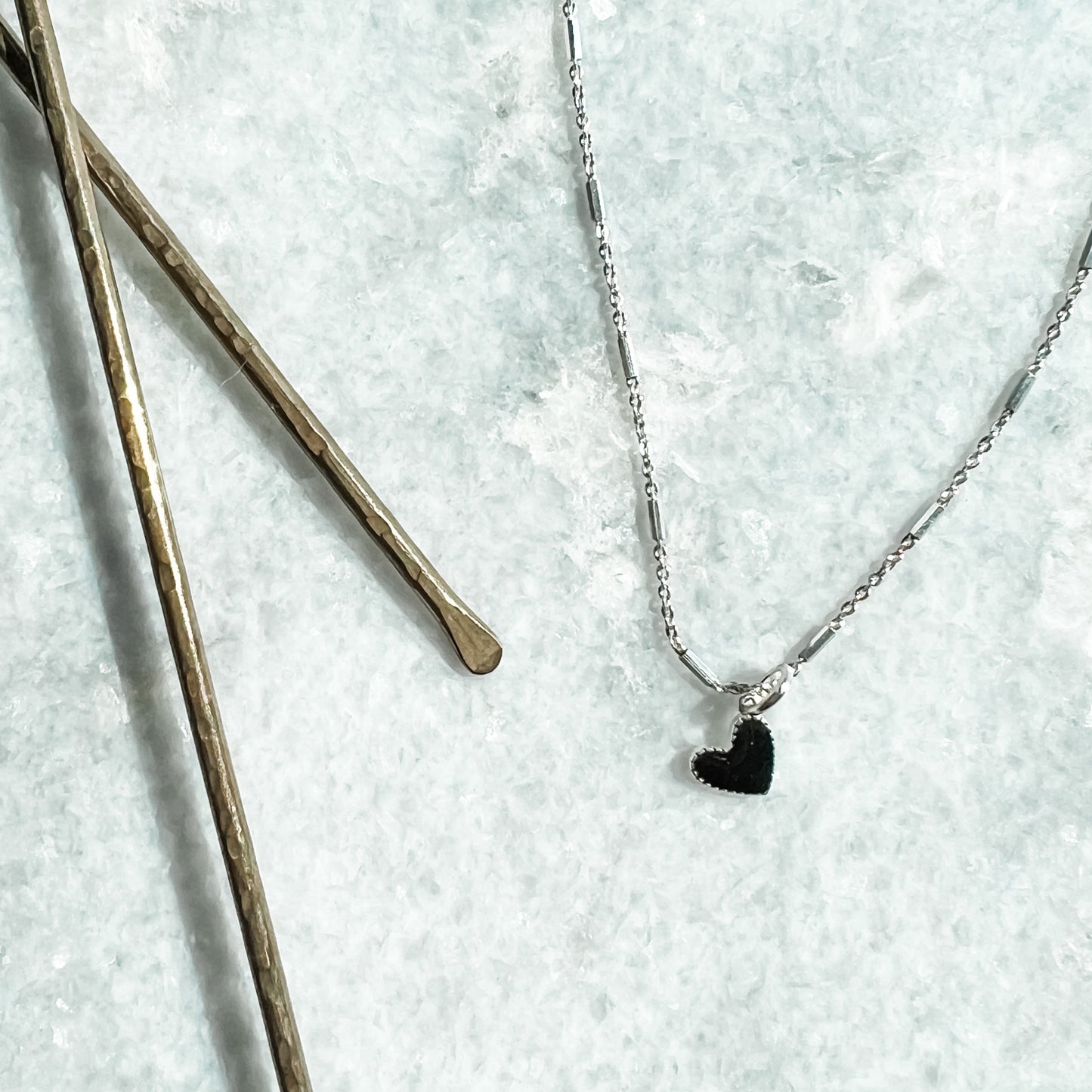 Leslie Silver Enamel Necklace