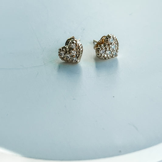 Heart Cz Studs