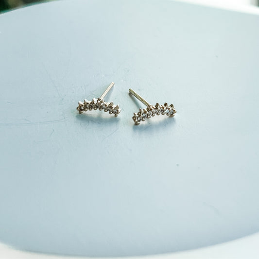 Tiny Cz Crawler Stud