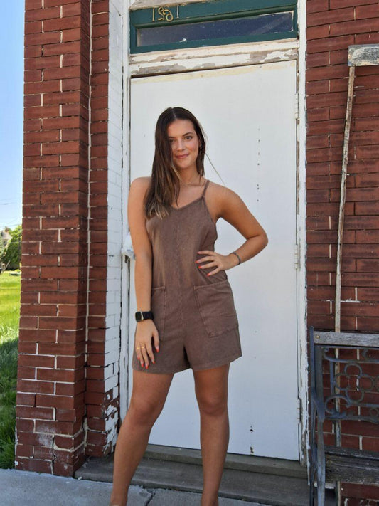 Mineral Washed Romper