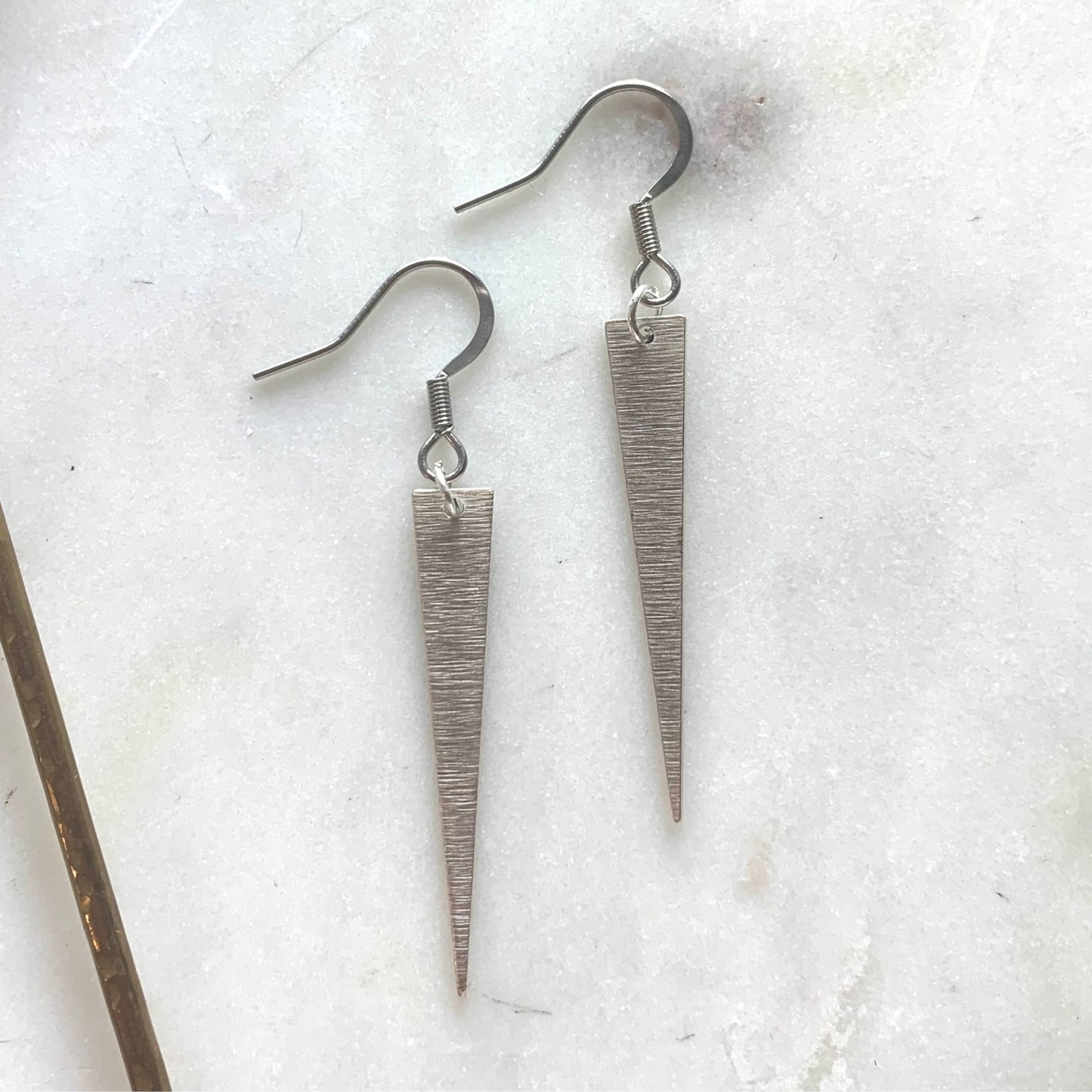 Triangle Sterling Silver Earring