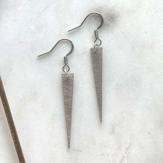Triangle Sterling Silver Earring