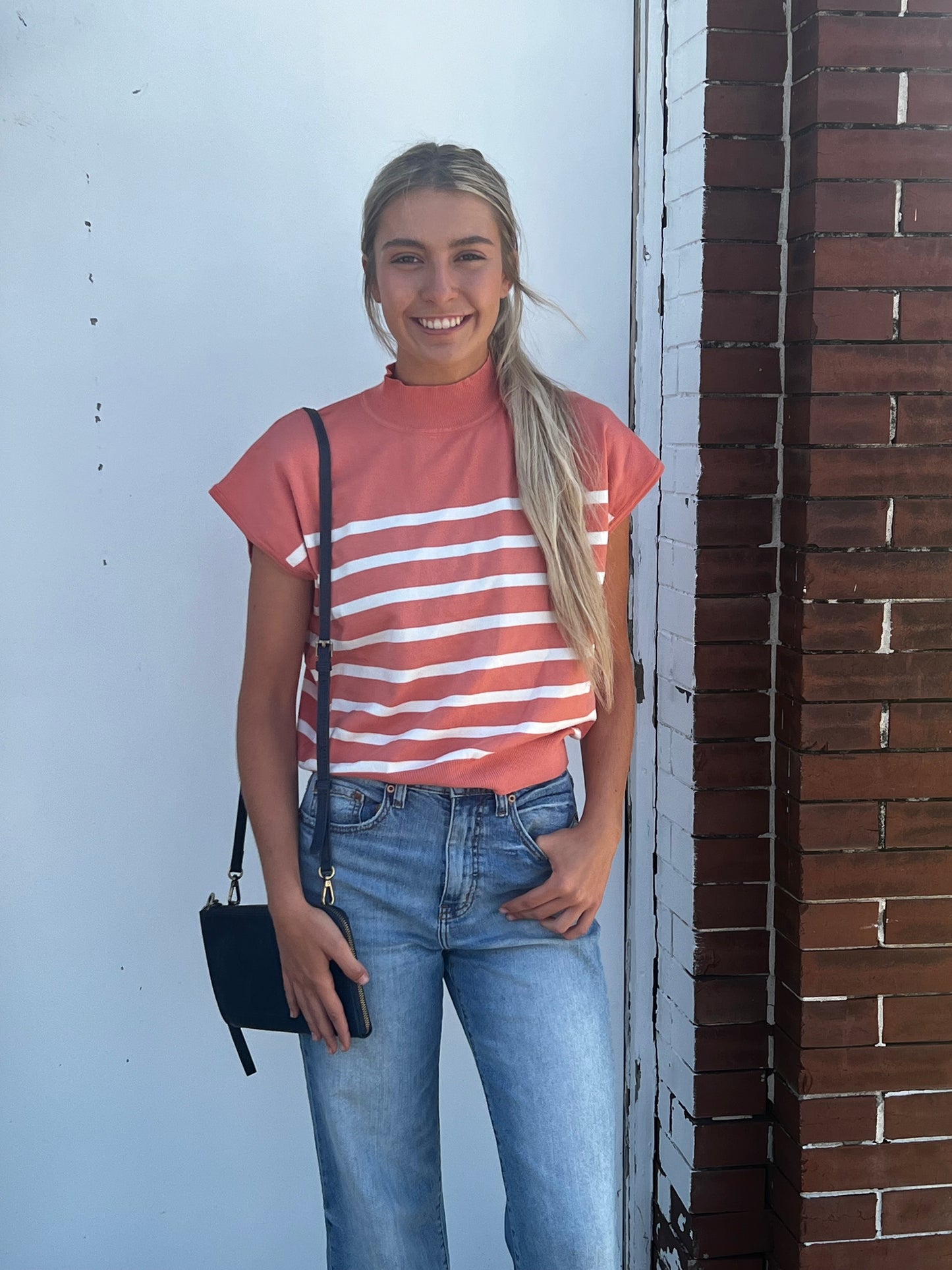 Short Sleeve Stripped Top