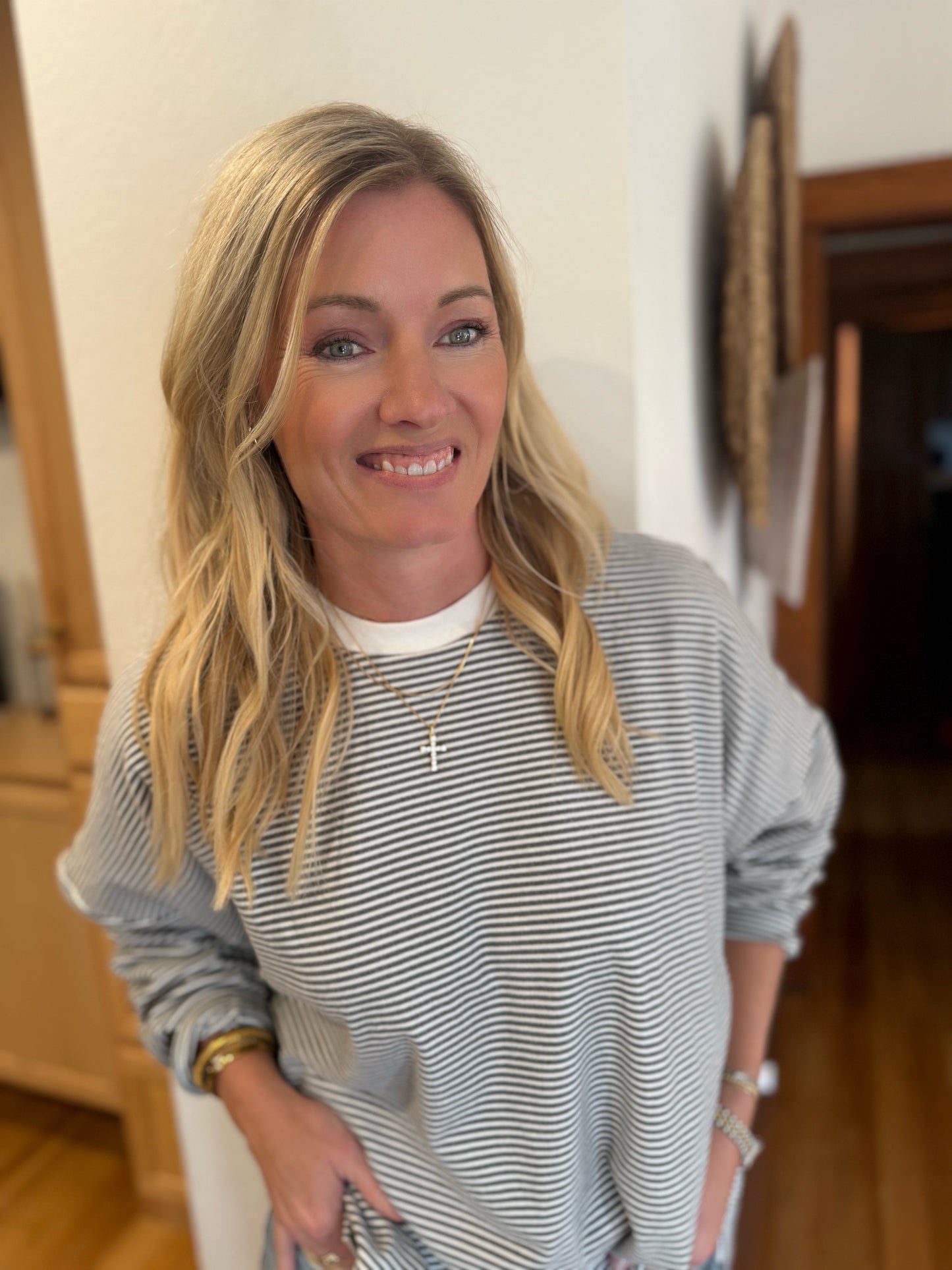 Cozy stripe long sleeve