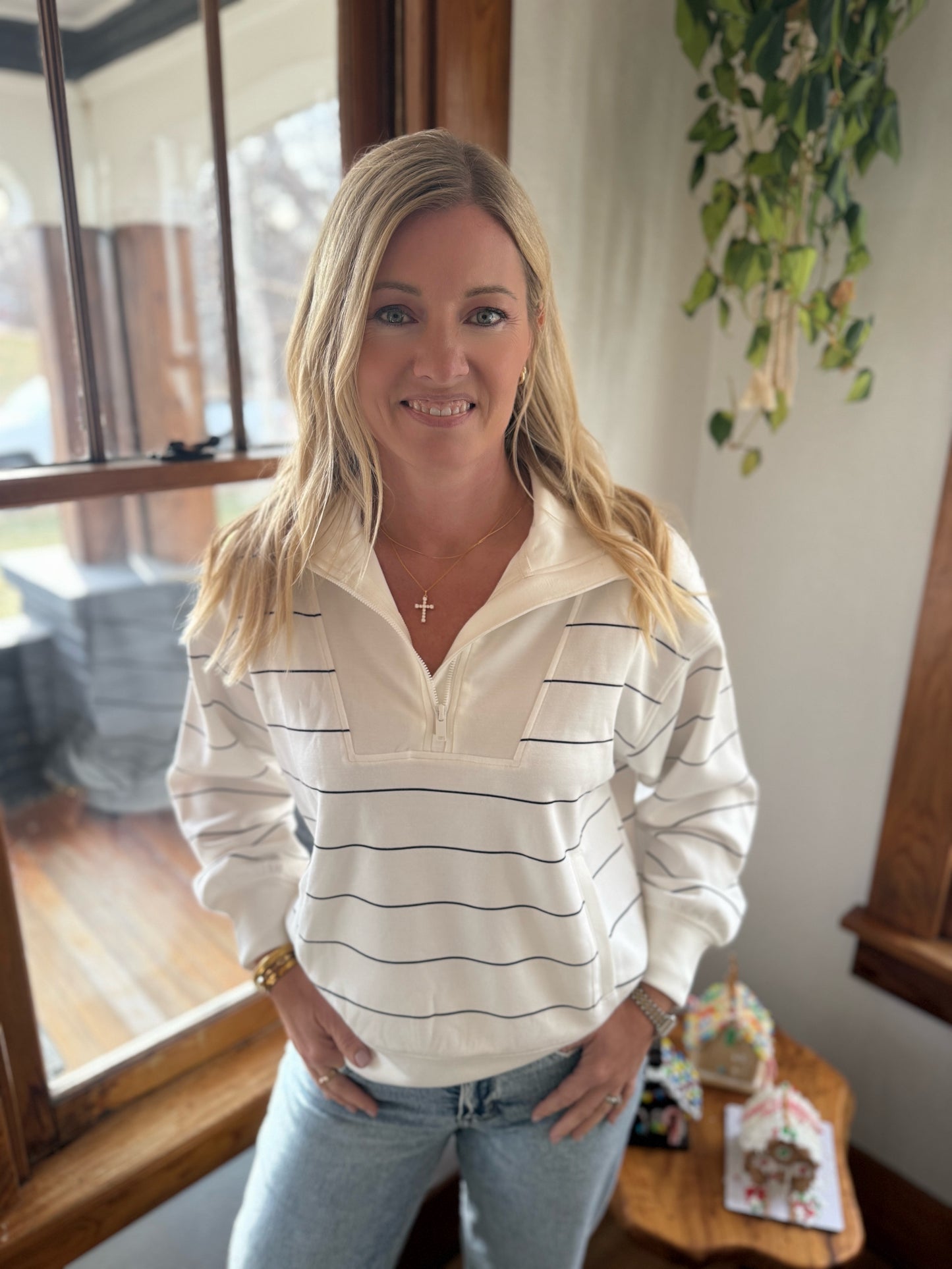 1/4 Zip Long Sleeve pullover