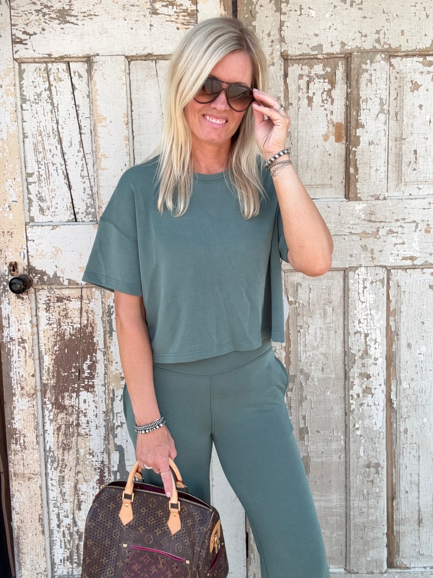 Green Modal Short Sleeve