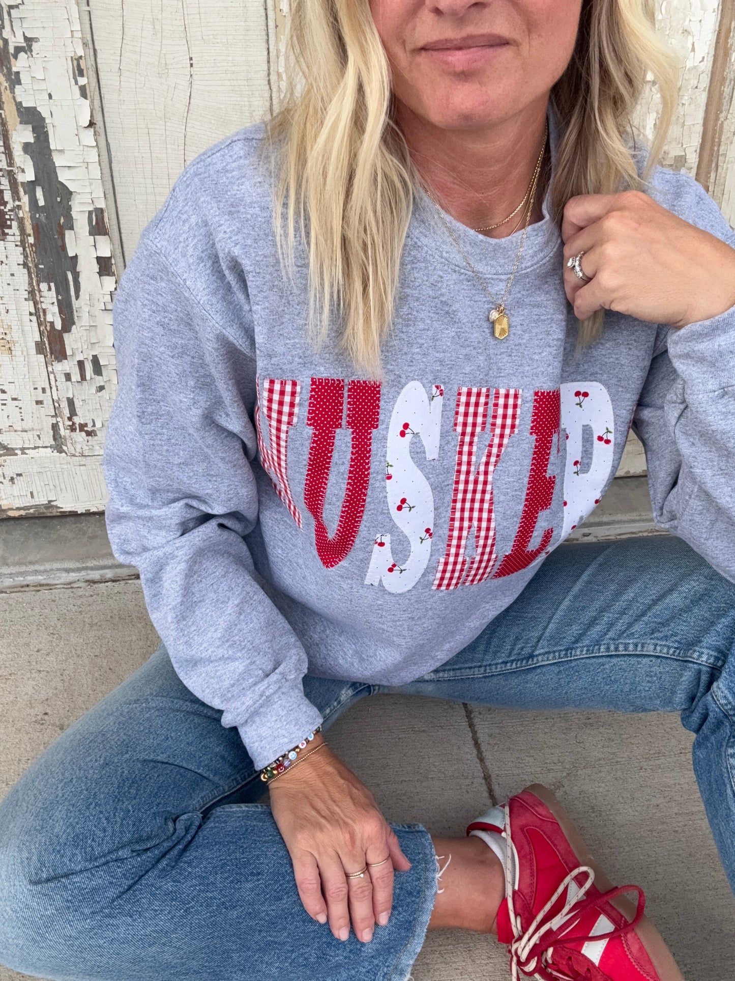 Huskers Patchwork Crew