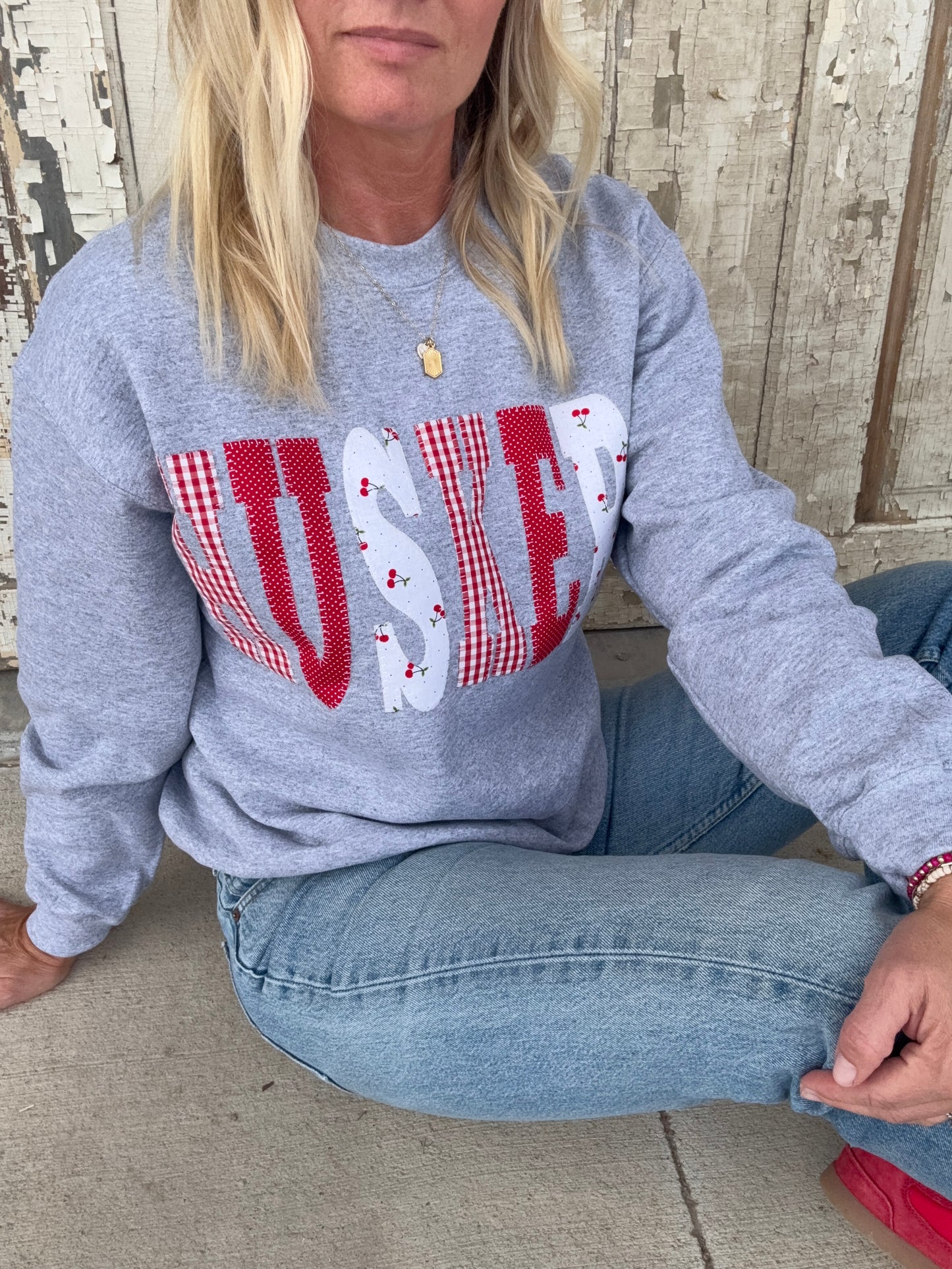 Huskers Patchwork Crew