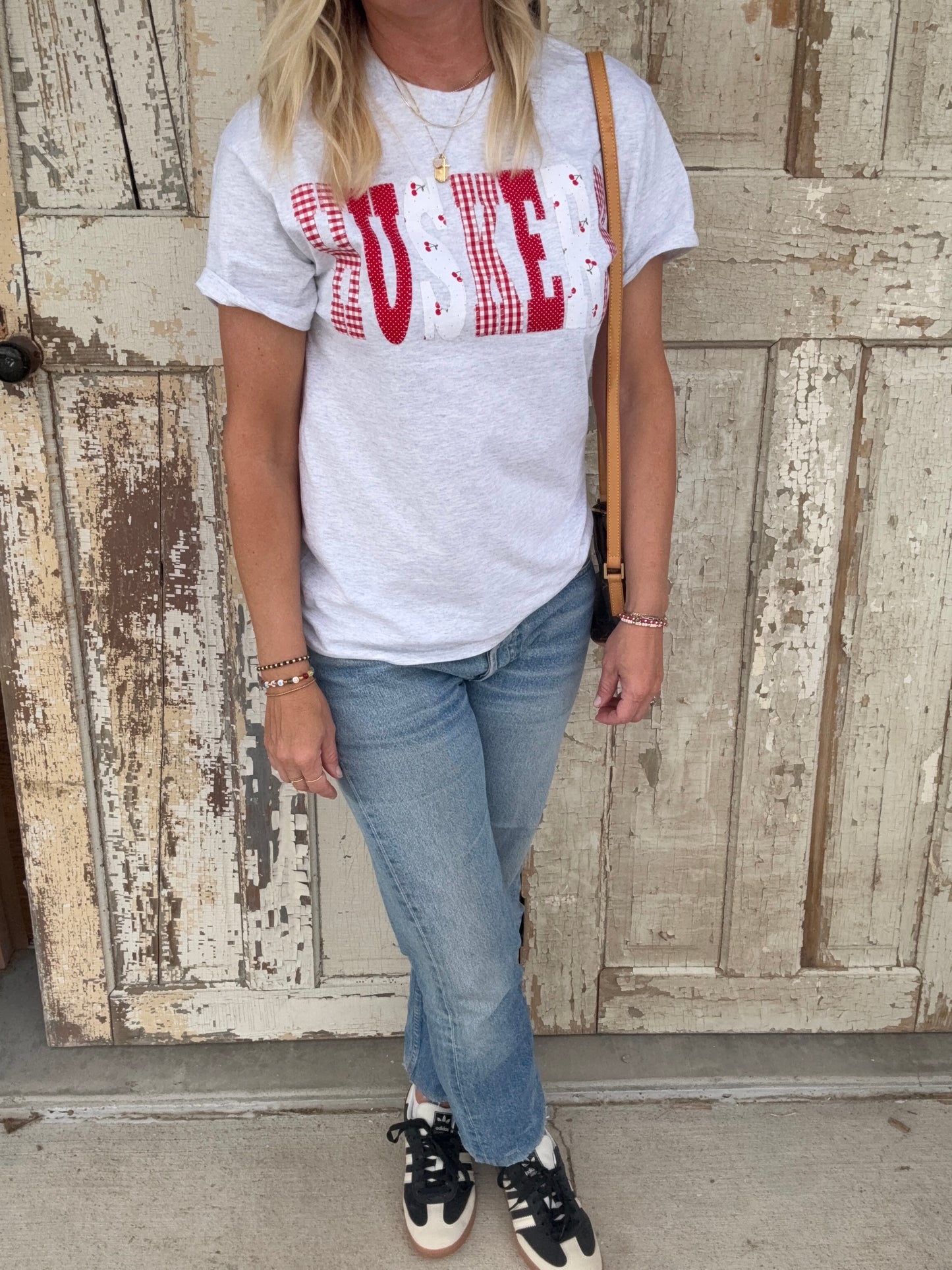 Husker Patchwork Tee
