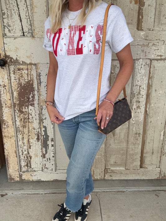 Husker Patchwork Tee