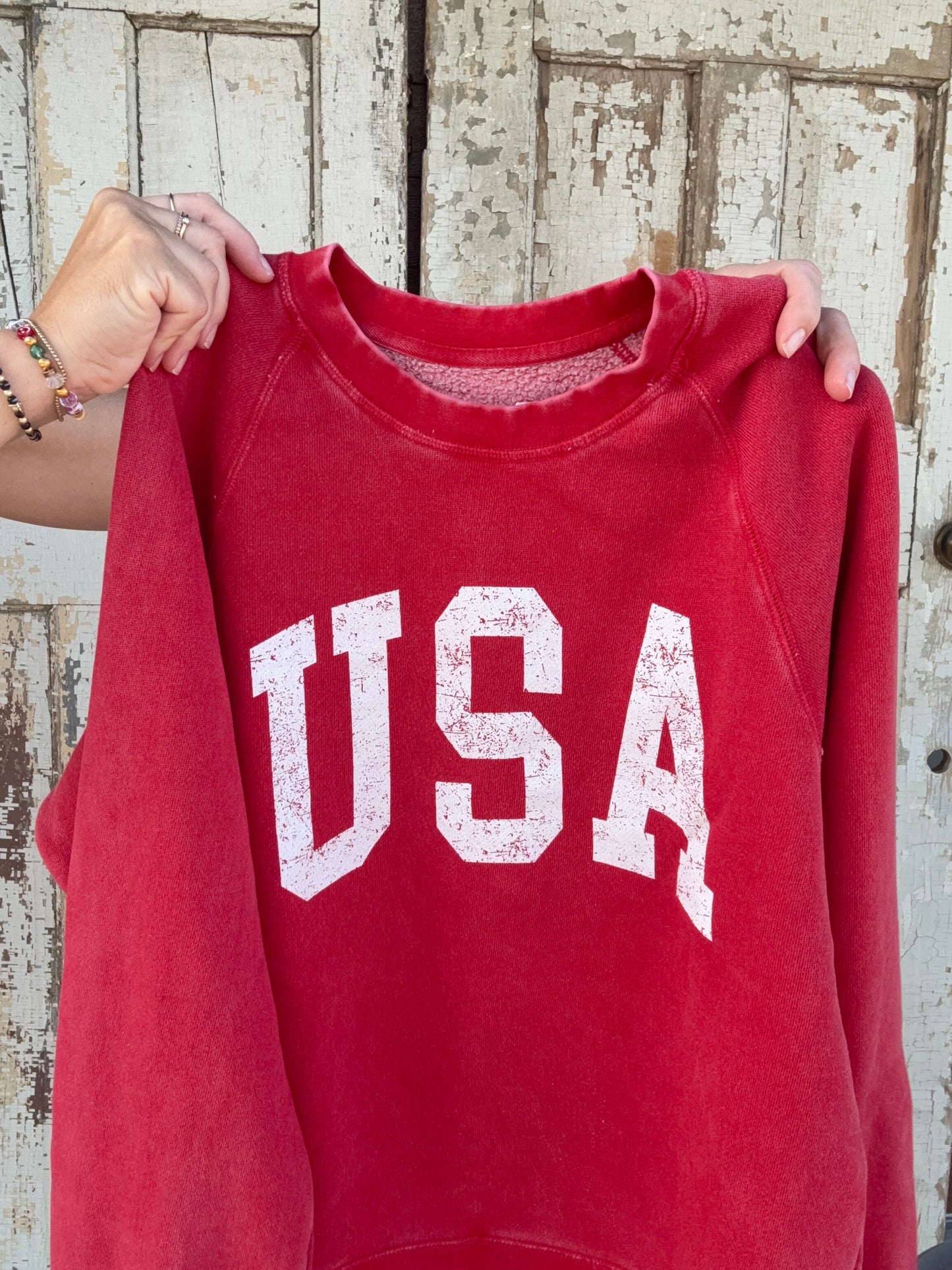 Red USA Crew