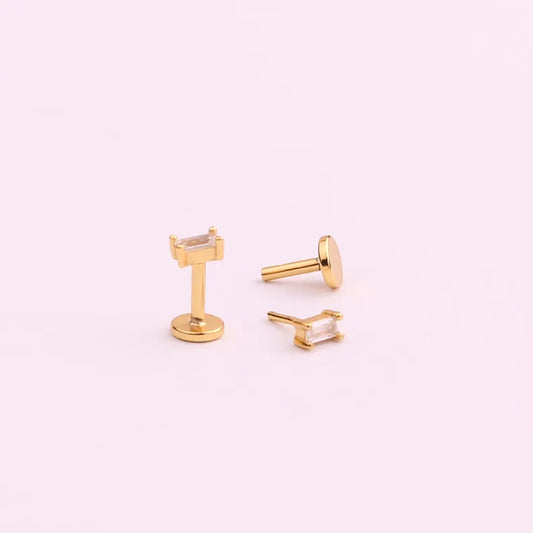 Baguette Flat Back Stud