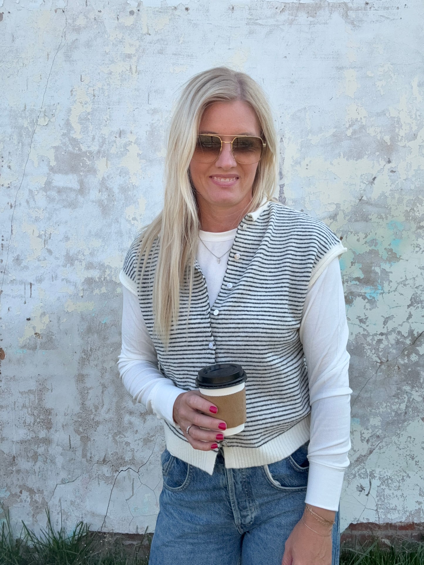 Striped Sweater Vest