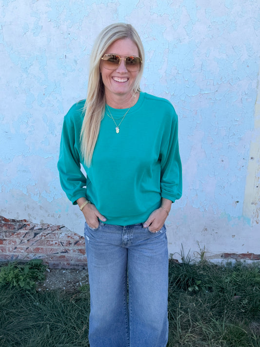 Oversized Green Crew