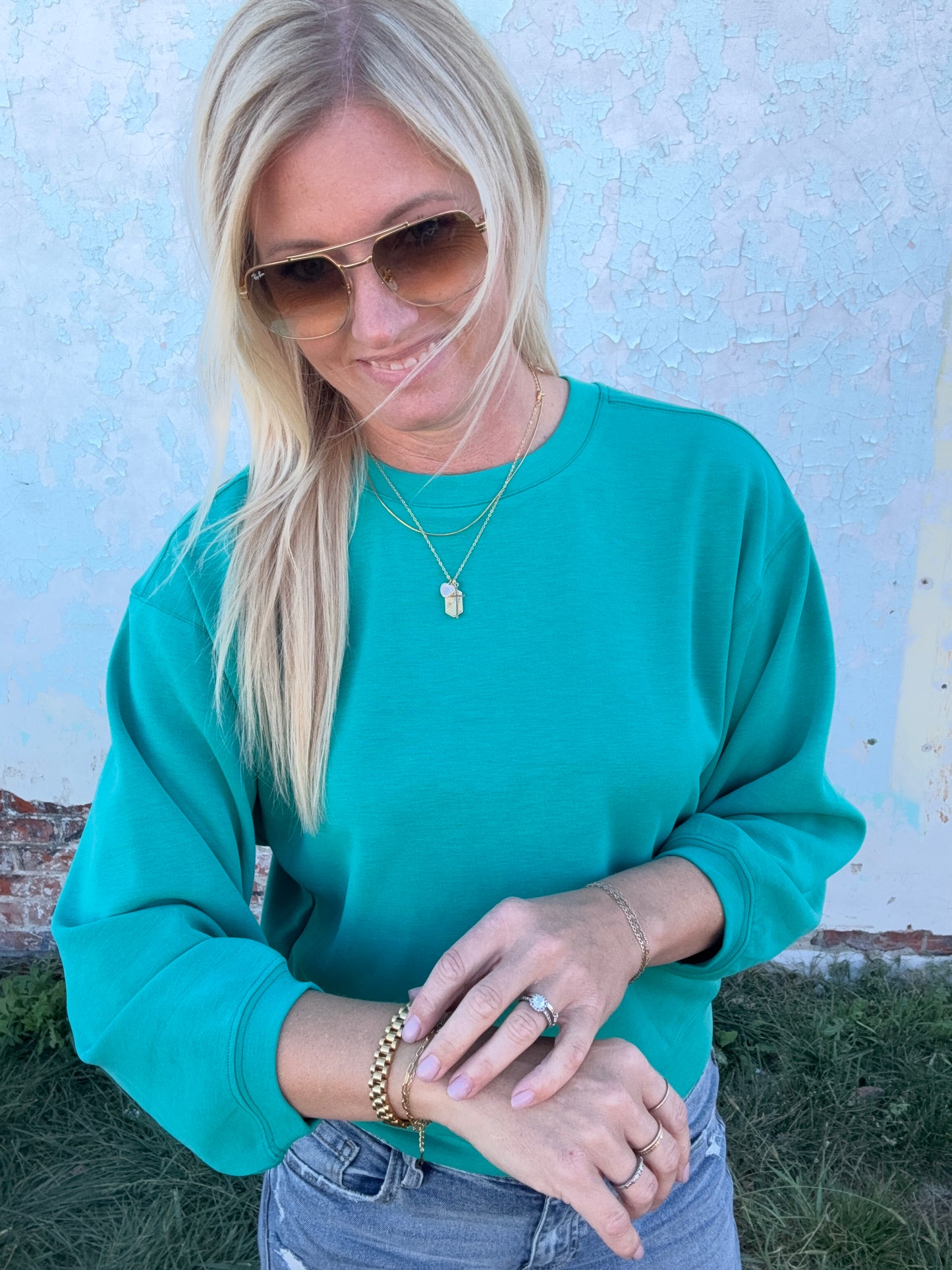 Oversized Green Crew