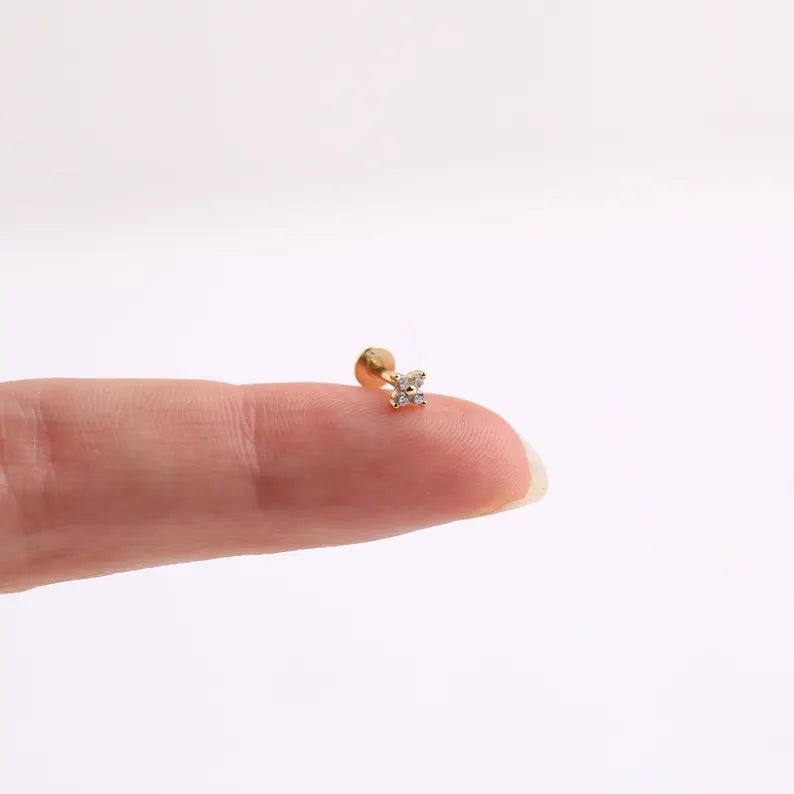 Flower Flat Back Studs