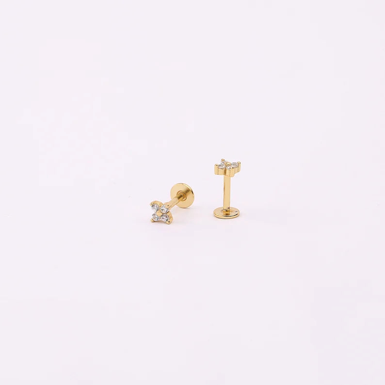 Leaf Flat Backed Stud