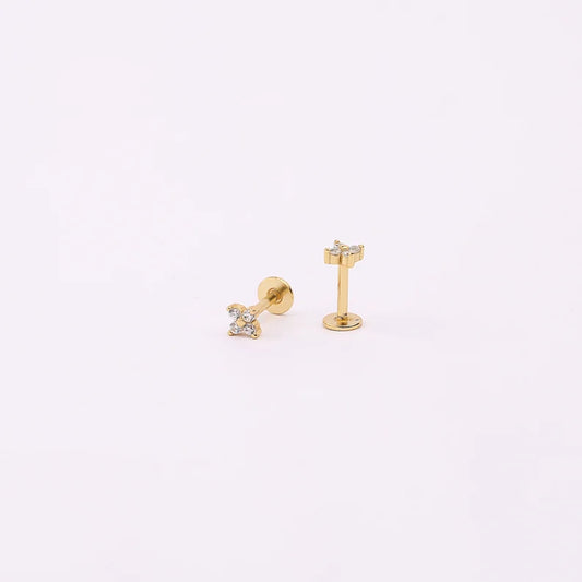 Leaf Flat Backed Stud