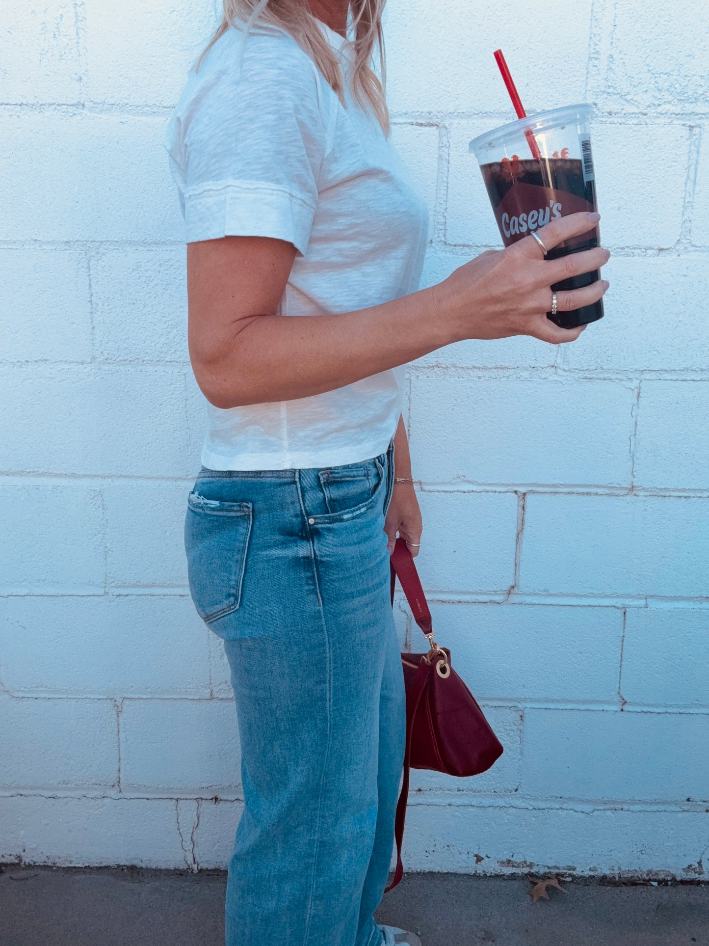 Short Sleeve Seamed Top