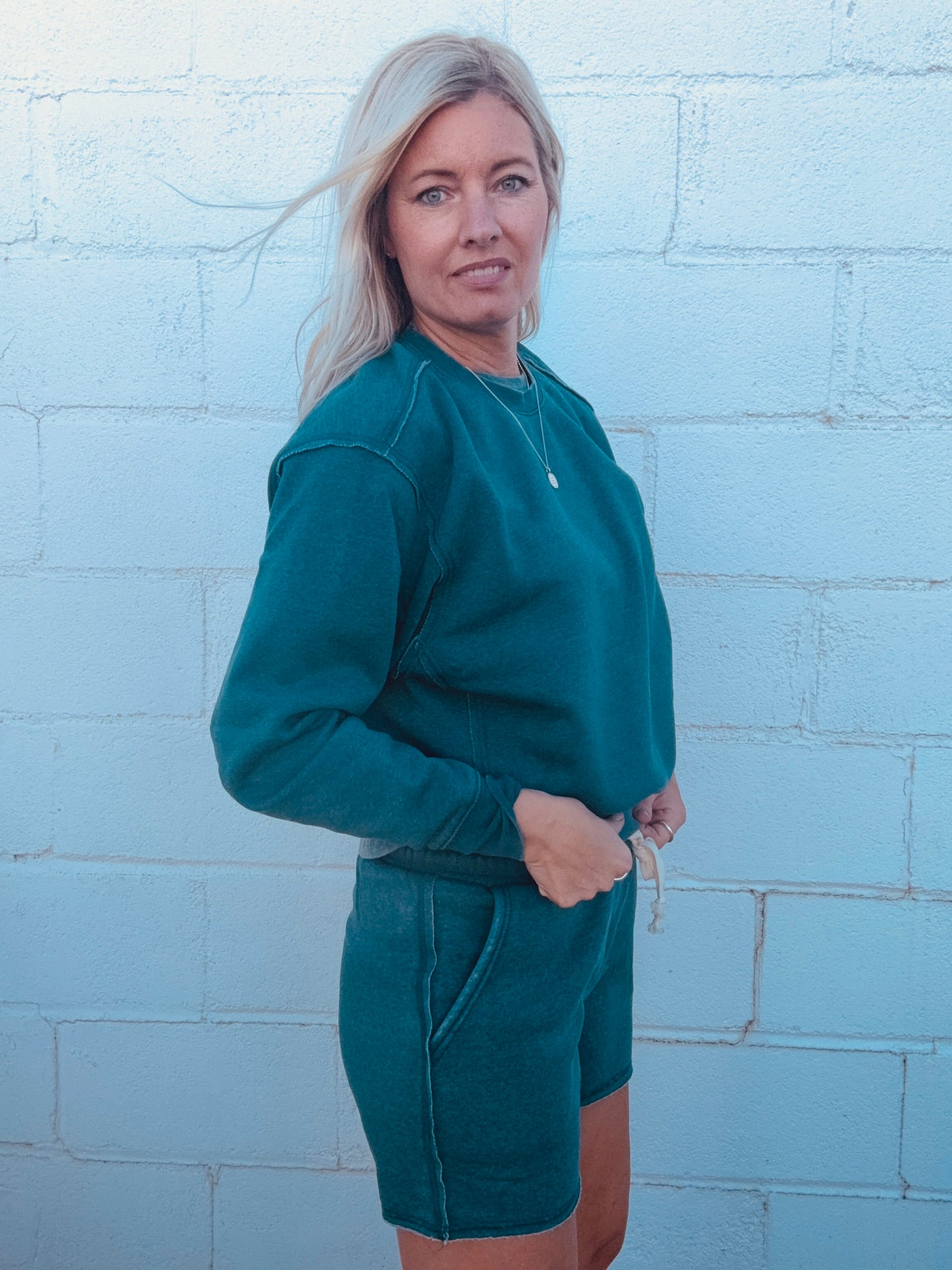Knit Short Teal