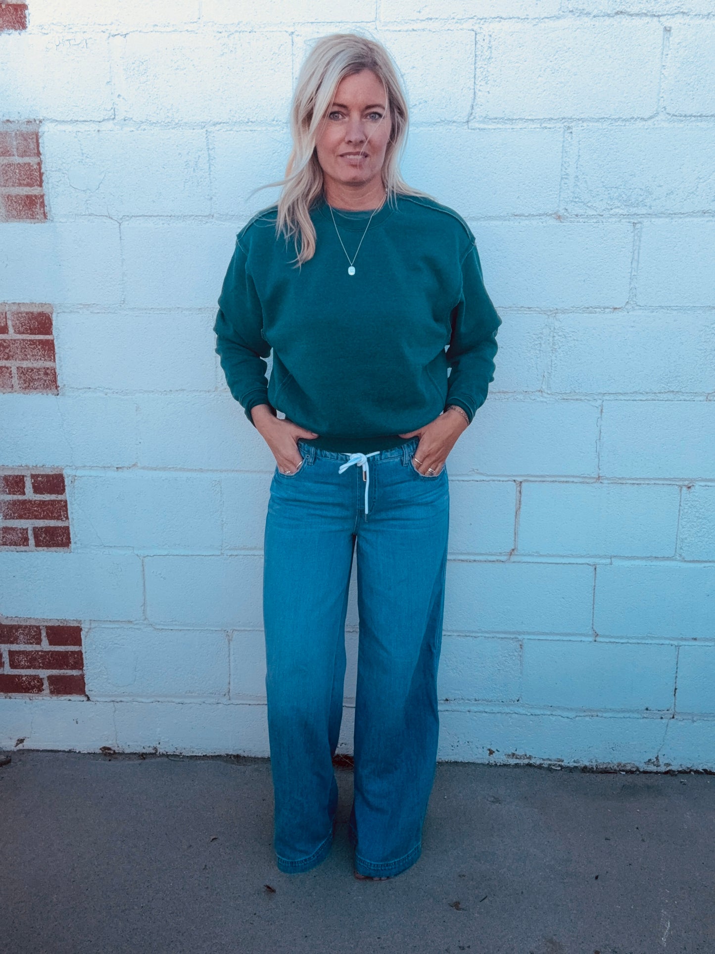 Knit Crew Teal