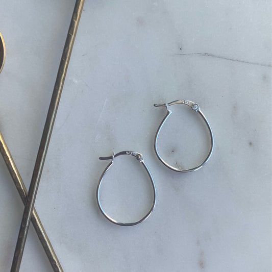 Sterling Silver 3/4 inch Hoop