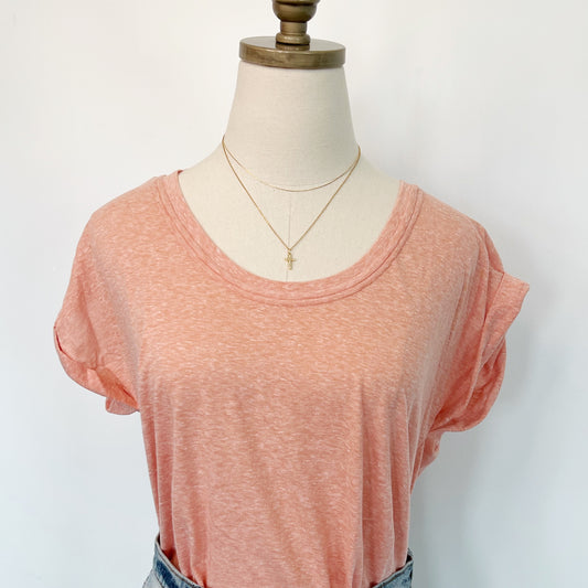 Heathered Coral T Shirt