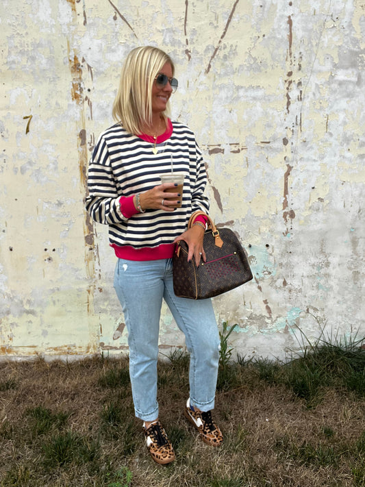 Striped Puff Long Sleeve